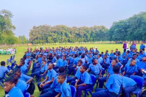 Students engaging in outdoor activities at Saints Simon and Jude Seminary