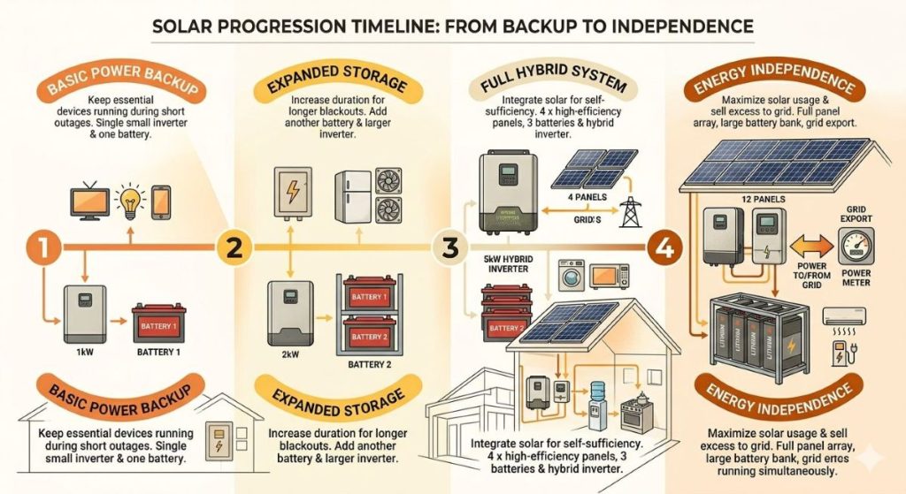 Solar Progression timeline